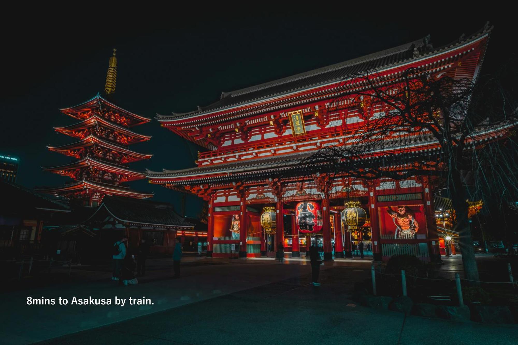 Апартаменты 東京スカイツリー眺望 一棟貸切 駅徒歩50秒 浅草8分 スカイツリー4分 銀座20分 Токио Экстерьер фото